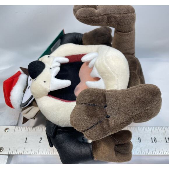 Telco Rocking Holiday 2000 Looney Tunes Taz Animated Musical Christmas Plush 9" - Picture 14 of 14